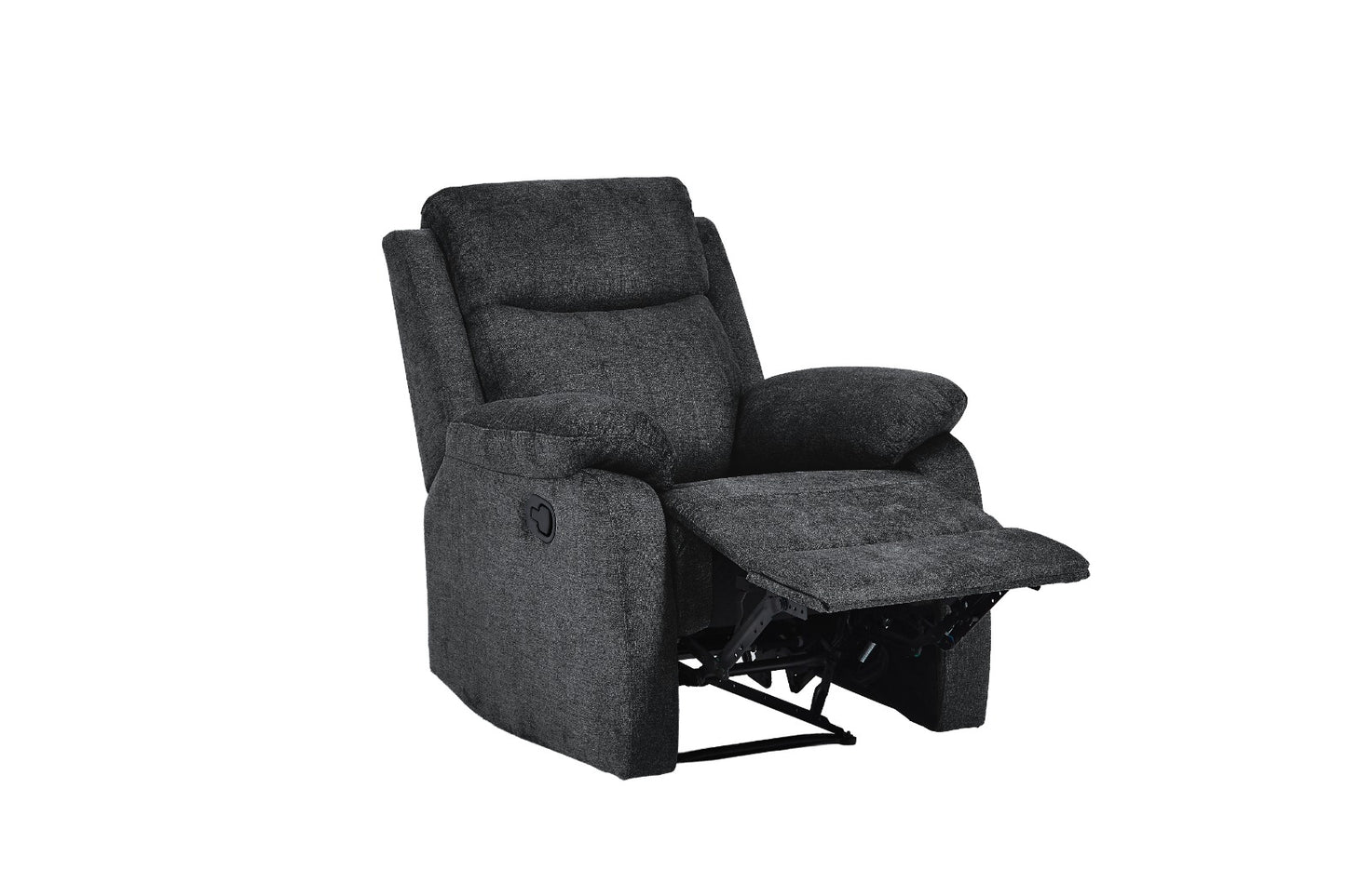 Dexter 3 Piece Recliner Sofa Set 1 2 3 Seater Fabric Manual Settee 3 Colours