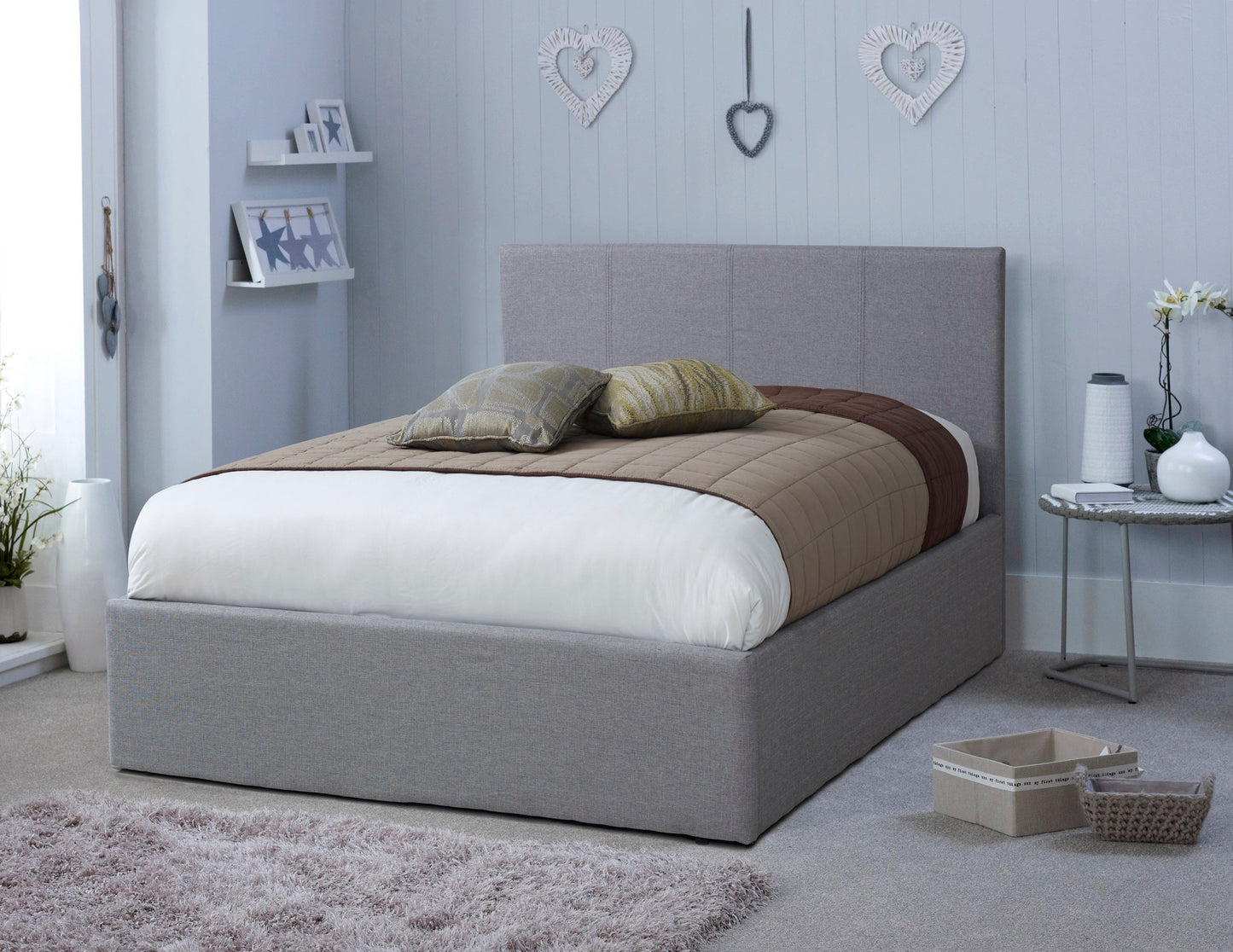 Prado Gas Lift Ottoman Storage Bed (Various Sizes)