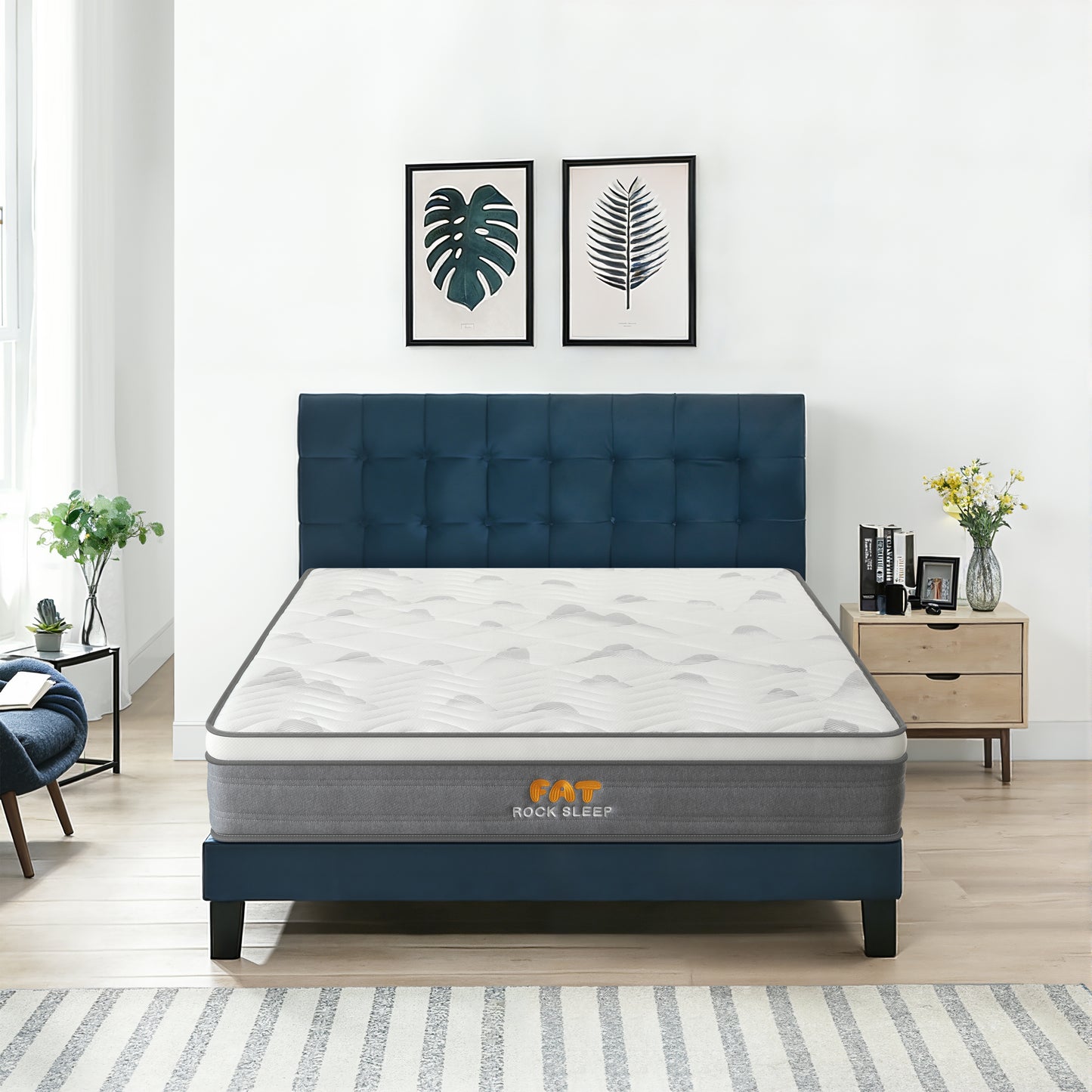 Ortho-Rock 28cm Extra Firm Orthopaedic Pocket Spring Mattress 4 Sizes