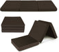 Kids Folding Faux Leather Futon Mattress - Multiple Colours Available