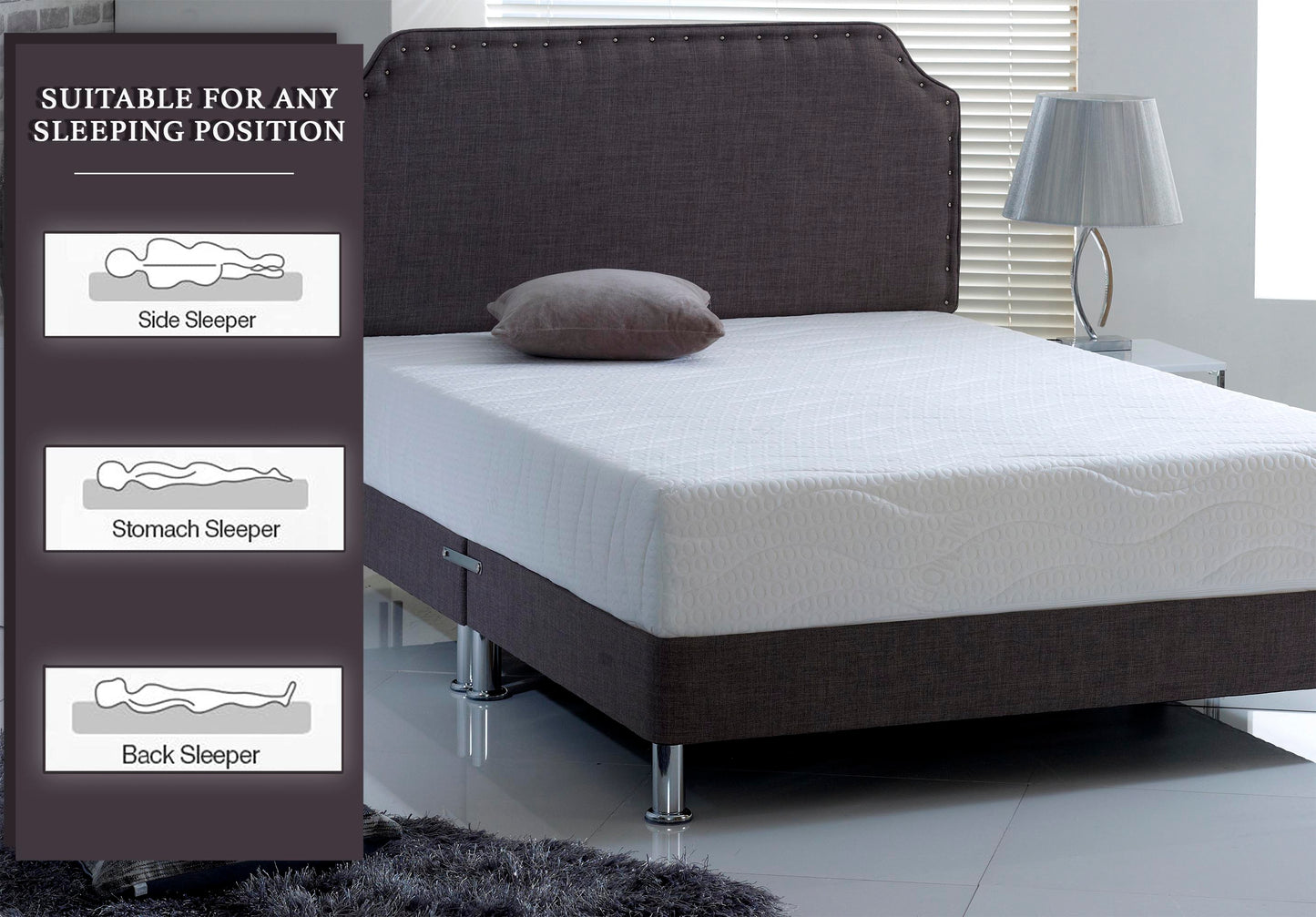 Egg Profile Box Deluxe Gel Memory Foam Mattress