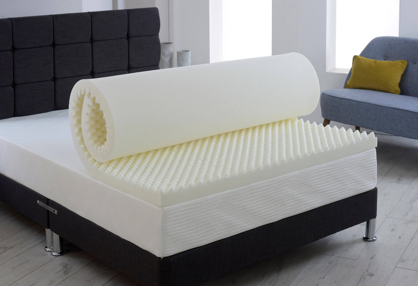 Egg Profile Box 750 Memory Foam Topper