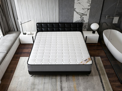 FAT Sleep Light Bamboo Bonnell Spring Mattress | Ventilated Wave Foam | Bonnell Spring | 3 Sizes