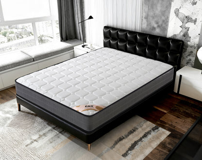 FAT Sleep Light Bamboo Bonnell Spring Mattress | Ventilated Wave Foam | Bonnell Spring | 3 Sizes