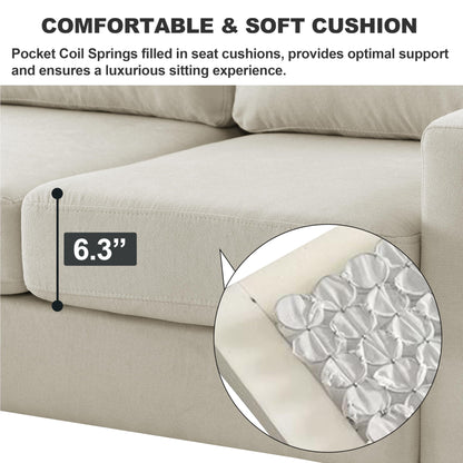 Reegan L-Shaped Corner Sofa Bed with Hidden Storage & Reversible Chaise – Grey or Brown