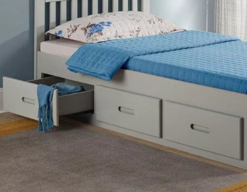 4FT6 Mission Wooden Storage Bed Frame