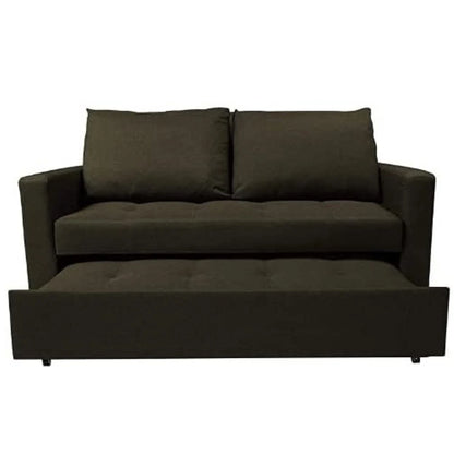 Fabric 2 Seater Double Sleep Grey, Brown & Lime Omari Modern Stylish (SOFA BED)