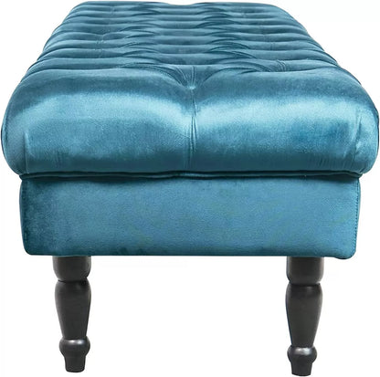 JOY Upholstered Decorative Styling Bench, Bedroom Bench Seat, Tufted and Cushion