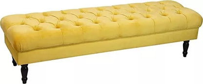 JOY Upholstered Decorative Styling Bench, Bedroom Bench Seat, Tufted and Cushion