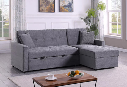 Hinton Sofa Bed: Reversible Chaise, Hidden Storage, 3-Seater Sleeper