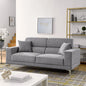 Viva Sofa, Grey Fabric Settee, 2 or 3 Seater, Living Room Furniture Set