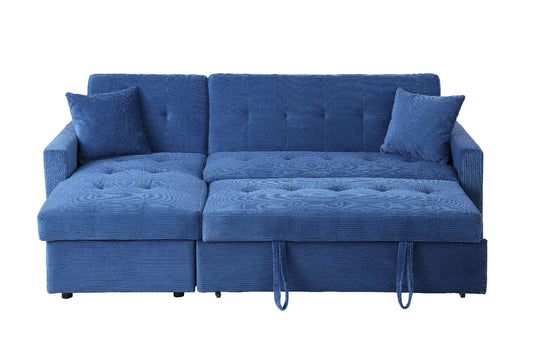 Hinton Sofa Bed: Reversible Chaise, Hidden Storage, 3-Seater Sleeper