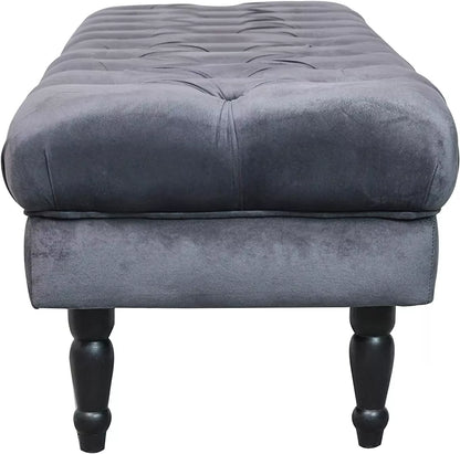 JOY Upholstered Decorative Styling Bench, Bedroom Bench Seat, Tufted and Cushion