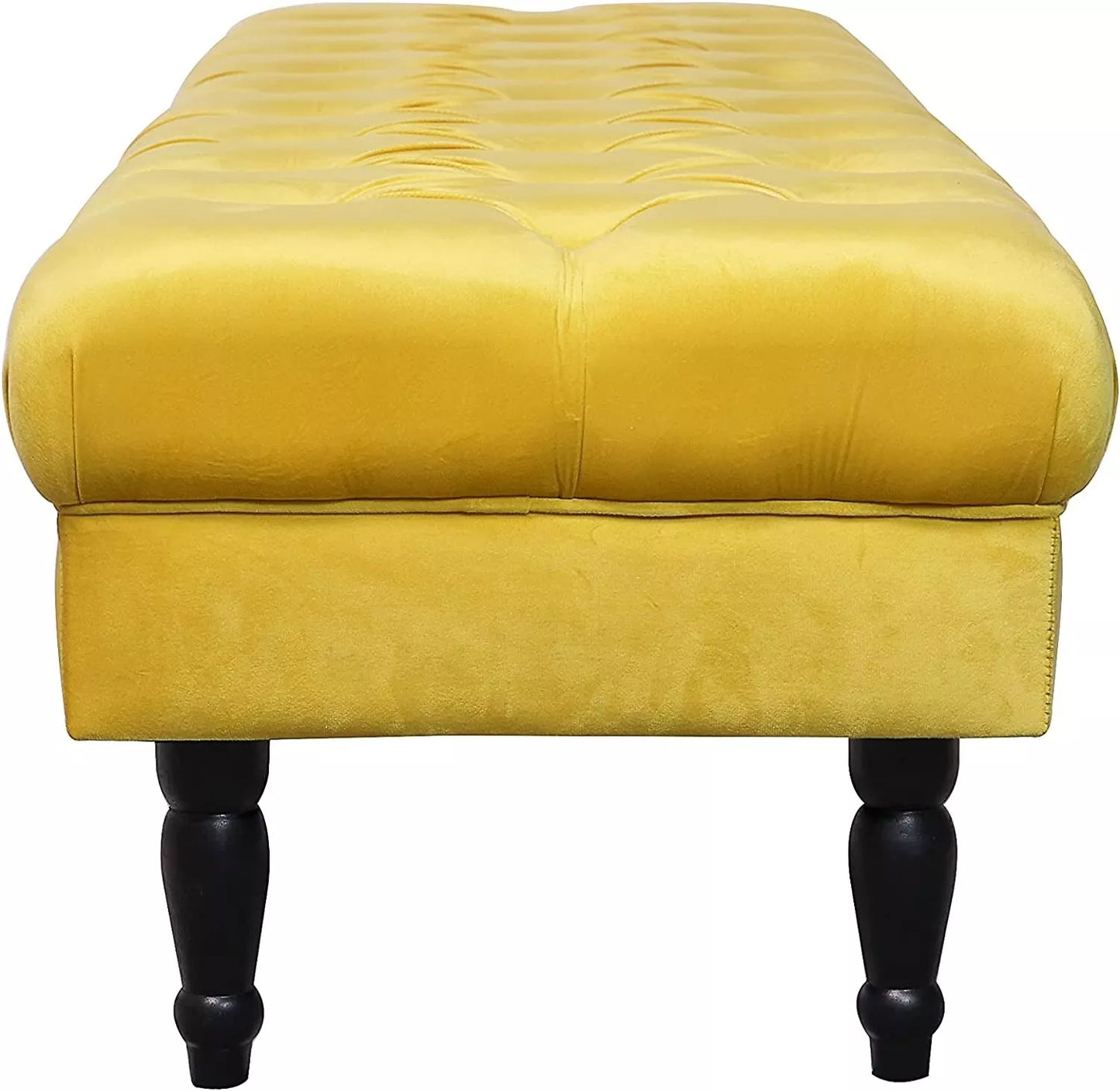 JOY Upholstered Decorative Styling Bench, Bedroom Bench Seat, Tufted and Cushion