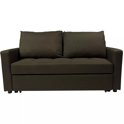 Fabric 2 Seater Double Sleep Grey, Brown & Lime Omari Modern Stylish (SOFA BED)