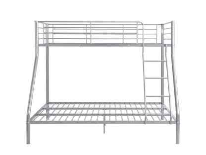 Palmdale Metal Triple Sleeper Bunk Bed – 3FT Single / 4FT6 Double – Strong & Durable Silver Frame
