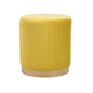 FAY Round Soft Velvet Stool, Cylindrical Footstool, Make Up Seat, Dressing Table