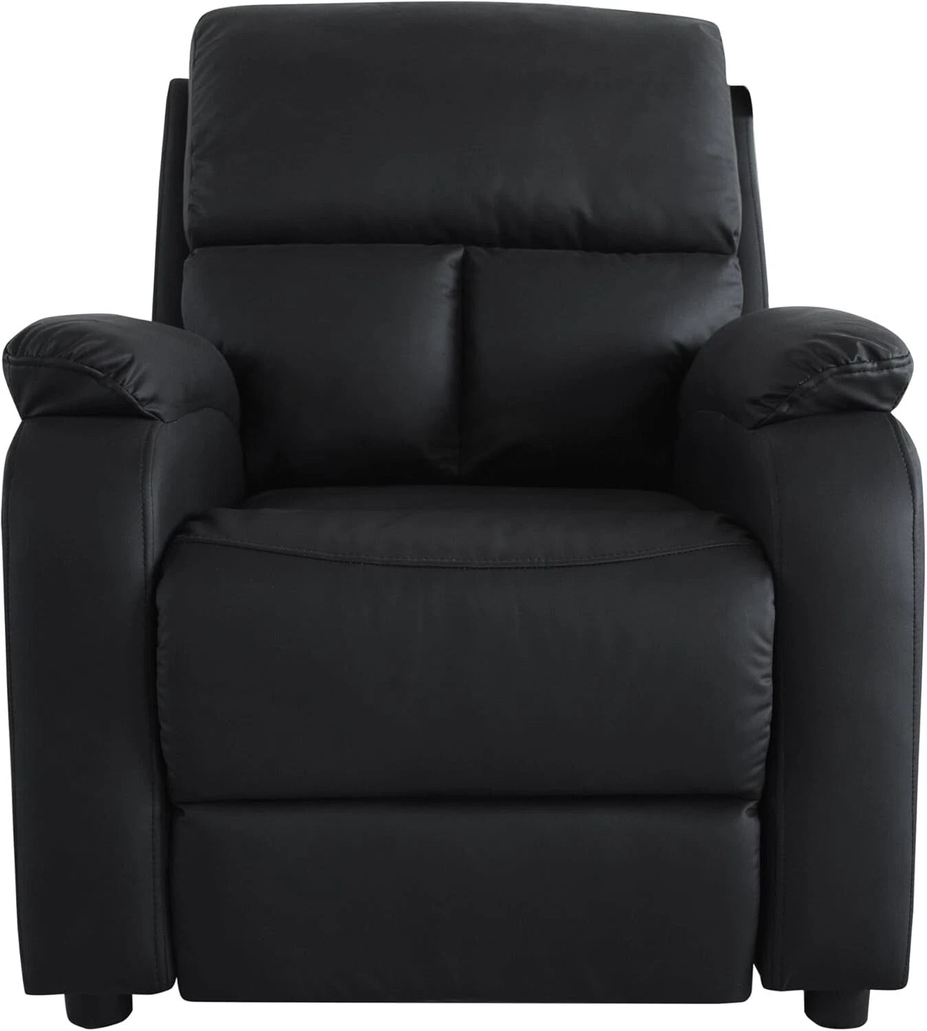 PU Leather Recliner Chair Black or Brown – Padded Armchair Lounge Seat