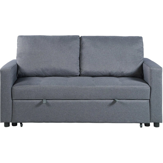 Fabric 2 Seater Double Sleep Grey, Brown & Lime Omari Modern Stylish (SOFA BED)