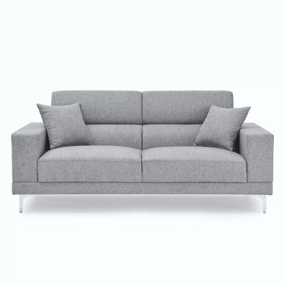 Viva Sofa, Grey Fabric Settee, 2 or 3 Seater, Living Room Furniture Set