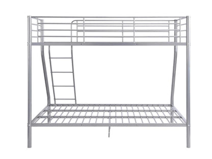 Palmdale Metal Triple Sleeper Bunk Bed – 3FT Single / 4FT6 Double – Strong & Durable Silver Frame