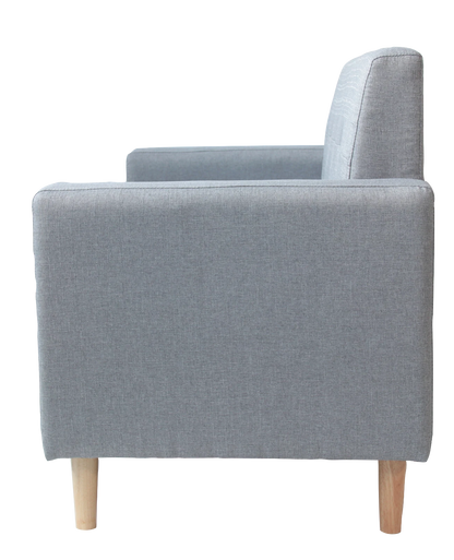 Modern Smart Sofa, Compact 2 Seater - Wooden legs & Hidden Storage-2 Colors