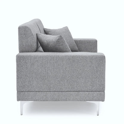 Viva Sofa, Grey Fabric Settee, 2 or 3 Seater, Living Room Furniture Set