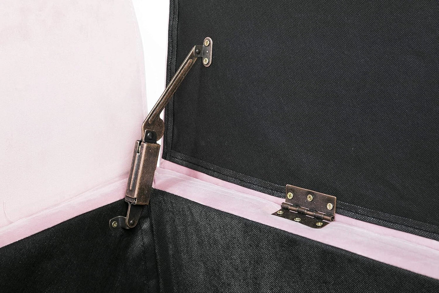 Emma Velvet Storage Bench Ottoman – Upholstered Seat with Hidden Lift-Up Storage