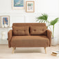 Roxy 2-Seater Borg Fabric Loveseat Sofa Bed – Modern, Compact & Convertible