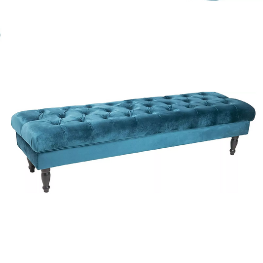 JOY Upholstered Decorative Styling Bench, Bedroom Bench Seat, Tufted and Cushion