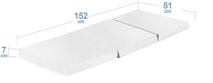 Kids Folding Faux Leather Futon Mattress - Multiple Colours Available
