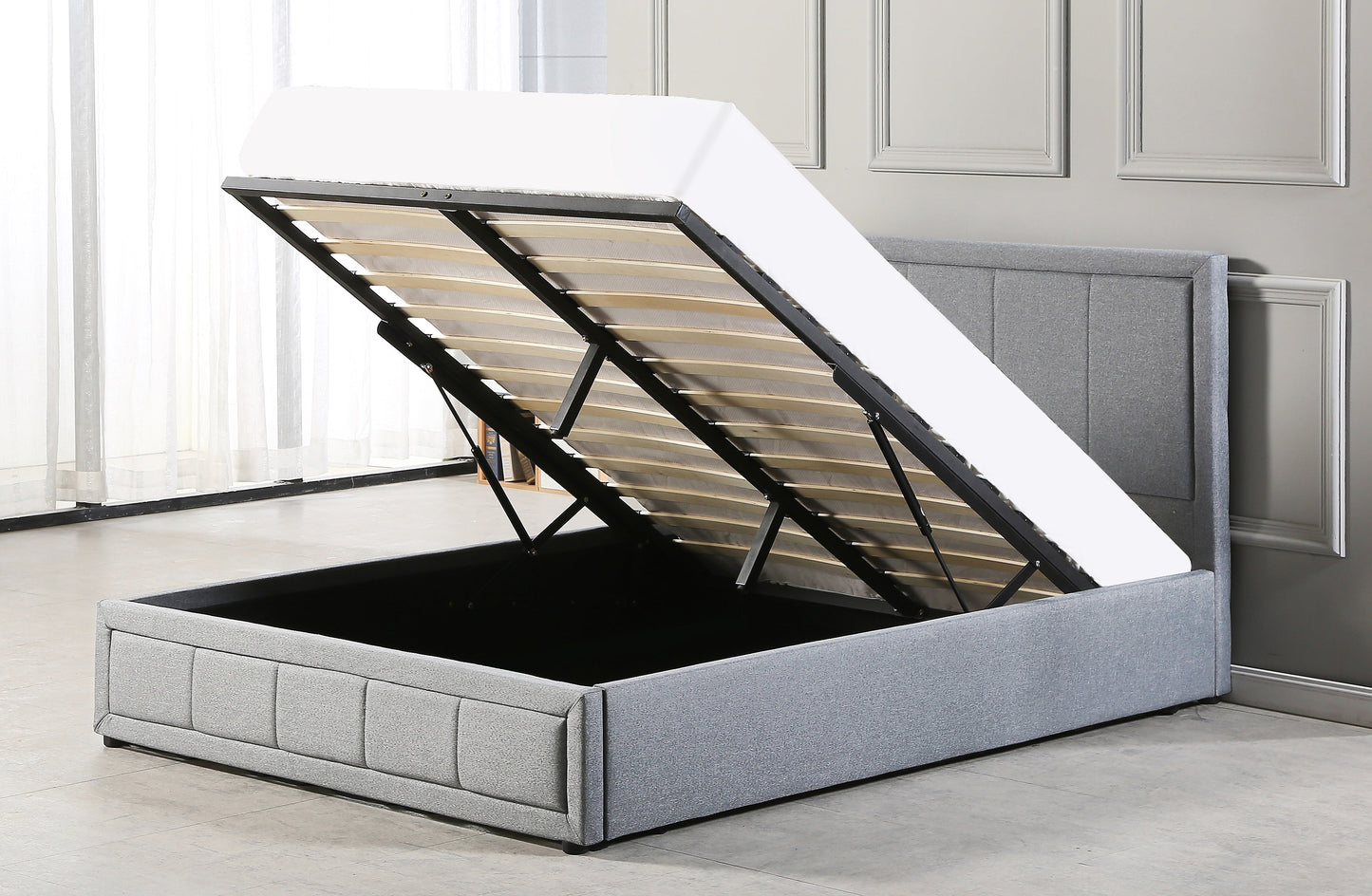 Yate Ottoman Gas Lift Storage Bed (Various Sizes)